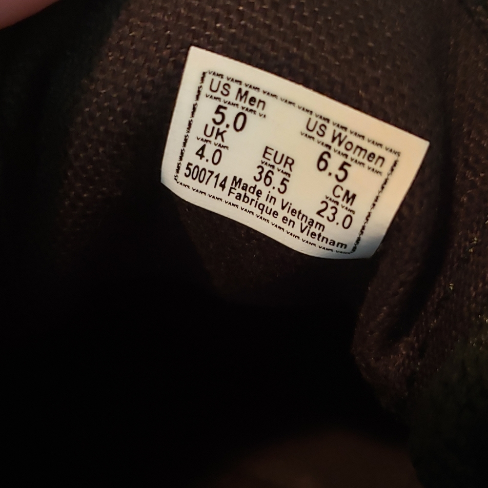 Black and white floral Vans New no tags or Box - Picture 7 of 7